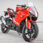 satunya motor India yang berdasarkan kami bisa bersaing melawan motor sport asal Jepang Harga TVS Apache RR 310 2019 : Spesifikasi  Gambar